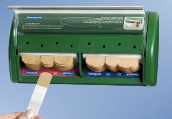 Salvequick Pflasterspender gefüllt 19 x 4 x 11 cm Pflaster Holthaus 95 Pflaster